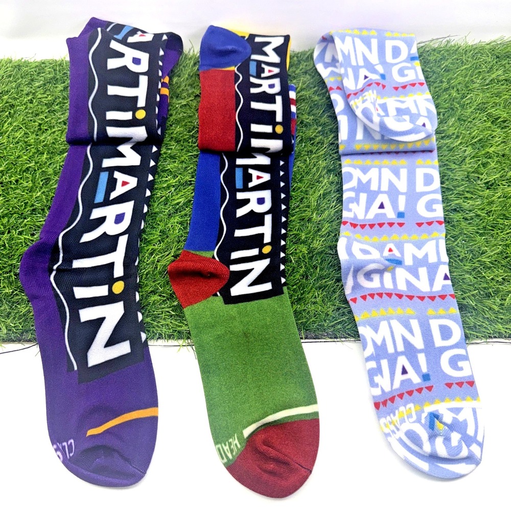 Martin 1992 Socks 3 Pack Headgear Classics Size 5-8 Retro 90s TV Crew Socks